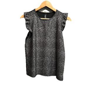 Houl‎ Edition Bronze Sparkle Sleeveless Women's Harley Shirt Top Size Small